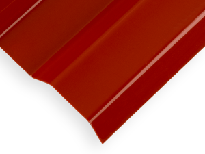 Brick Red SunTuf Corrugated Polycarbonate Panel