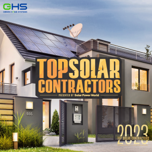 GHS recognized as 2023  Top Solar Contractors