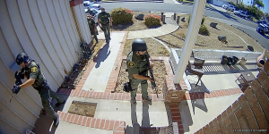 Orange County Sheriff's Department SWAT team Nov. 2020 at Brown's home.