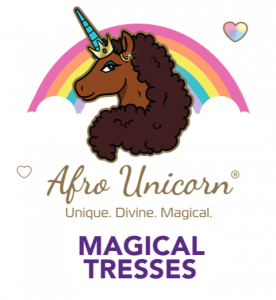 Afro Unicorn Magical Tresses logo