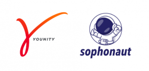 Younity and Sophonaut logos side by side