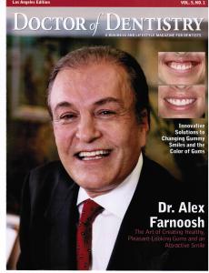 Doctor of Dentistry Magazine Cover featuring Dr. Alex Farnoosh