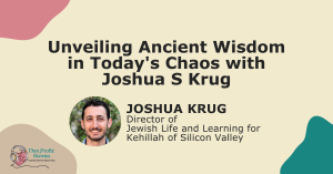 Banner featuring Joshua Krug & Jewish Life and Learning