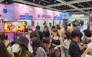LA K-Food Fair B2C Promotion Event Scene Linked with KCON