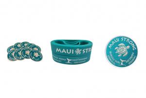 Maui Strong Wristbands, Decals and Patches