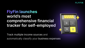 FlyFin's monthly financial tracker for self-employed can track your income and automatically classify your business expenses as deductions