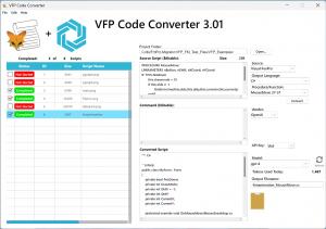 VFP Code Converter 3.01 Screenshot