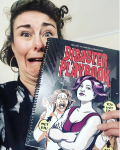 HCTA Founder with the first copy of the Disaster Playbook