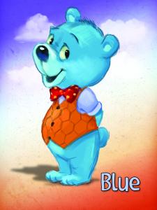 Blue, the Bear in a Bow Tie, from the Picturebook The BEAR Who DARED