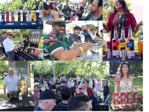 Collage of whisky in the park photos